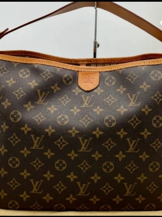 Louis Vuitton Handbags - Louis Vuitton Beige and Brown Striped Canvas Tote